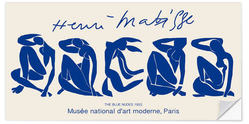 Wandsticker The Blue Nudes, Paris 1952