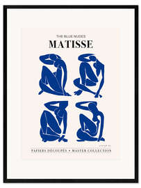 Impresión de arte enmarcada The Blue Nudes