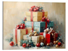 Alubild Vintage Weihnachtsgeschenkboxen