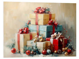 Hartschaumbild Vintage Weihnachtsgeschenkboxen