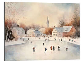 Gallery Print Weihnachtseislaufen Vintage