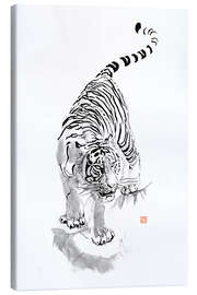 Lærredsbillede Tiger Kakemono - Péchane