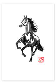 Poster Running Horse