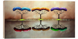 Tableau en bois Change of Seasons - Theheartofart Gena