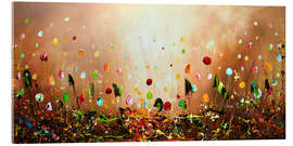 Acrylic print Field of flowers in the twilight - Theheartofart Gena