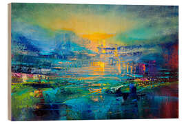 Hout print A New Day - Sunrise