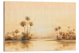 Tableau en bois Tropical Sunset