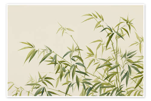 Poster Tranquil Bamboo Breeze