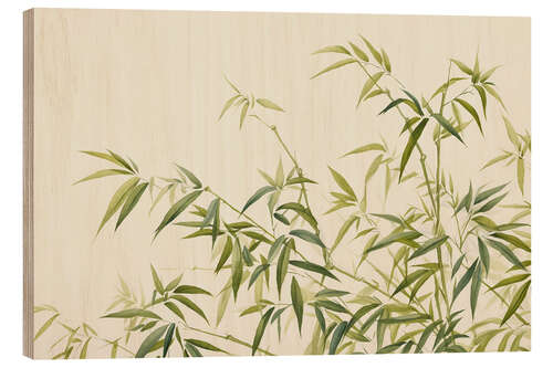 Wood print Tranquil Bamboo Breeze