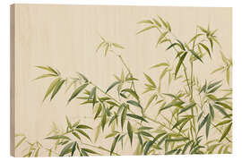 Wood print Tranquil Bamboo Breeze - Andrea Haase