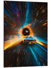 Tableau en aluminium Dazzling Space Race - Taudalpoi