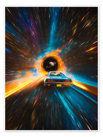 Wall print Dazzling Space Race - Taudalpoi