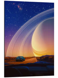 Tableau en aluminium Cosmic Road Trip At Dawn - Taudalpoi