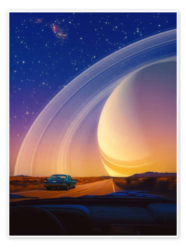 Poster Cosmic Road Trip At Dawn