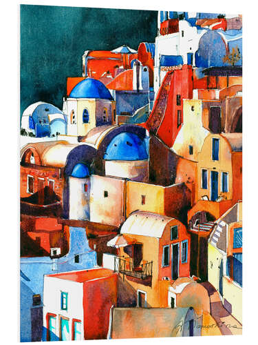 Cuadro de PVC Santorini view