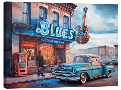 Canvas print Blues Club