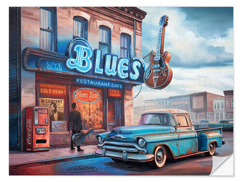 Muursticker Blues Club