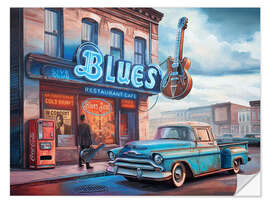 Muursticker Blues Club