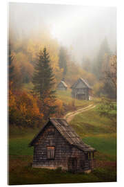 Quadro em acrílico Huts in Slovenia - Martin Podt