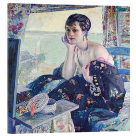 Acrylglasbild Dame am Fenster - Richard Emil Miller