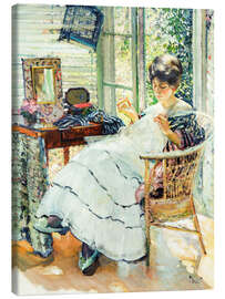 Lienzo Sewing - Richard Emil Miller