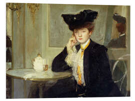 Hartschaumbild Café Society - Richard Emil Miller