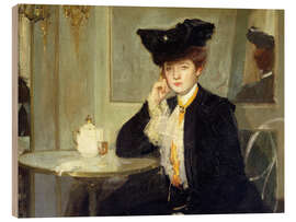 Quadro de madeira Café Society - Richard Emil Miller