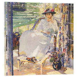 Acrylglasbild In der Sonne sitzend - Richard Emil Miller