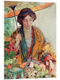 Obraz na szkle akrylowym Woman with Parasol