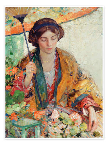 Poster Woman with Parasol