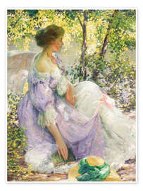 Wall print In the garden - Richard Emil Miller