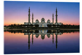 Acrylglasbild Scheich-Zayid-Moschee, Abu Dhabi - Dieter Meyrl