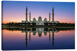 Canvas print Sheikh Zayed Grand Mosque, Abu Dhabi