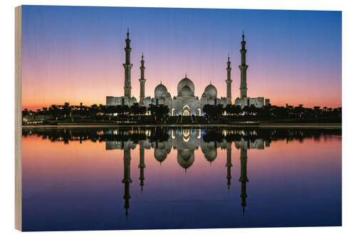 Quadro de madeira Sheikh Zayed Grand Mosque, Abu Dhabi