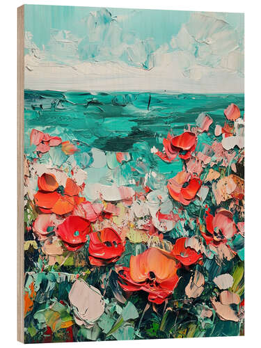 Obraz na drewnie Seaside Blossoms