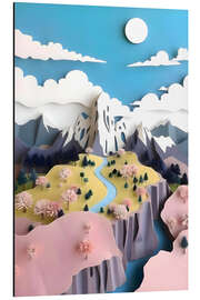 Quadro em alumínio Assemblage Pastel Valley - 83 Oranges