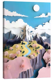 Lienzo Assemblage Pastel Valley - 83 Oranges