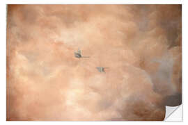 Naklejka na ścianę Swans in the Clouds - Madelene Löfholm