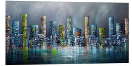 Akryylilasitaulu Skyline City - Theheartofart Gena