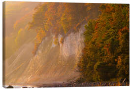 Tableau sur toile Autumn on the chalk coast on the island of Rügen - Martin Wasilewski