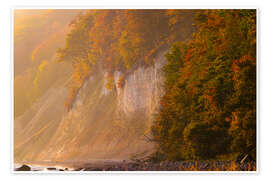 Wandbild Herbst an der Kreideküste auf Insel Rügen - Martin Wasilewski