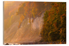 Holzbild Herbst an der Kreideküste auf Insel Rügen - Martin Wasilewski