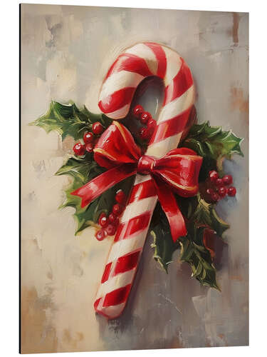 Obraz na aluminium Christmas Candy Cane