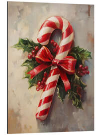 Obraz na aluminium Christmas Candy Cane