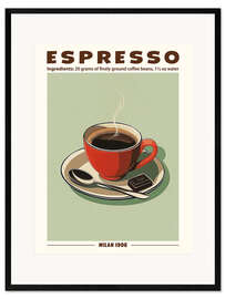 Kunsttryk i ramme Coffee Espresso, Milan 1906