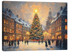 Obraz na płótnie Christmas tree on the Market Square - TAlex