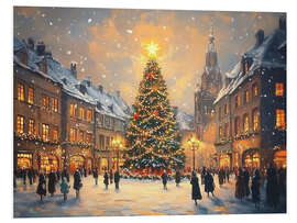Cuadro de PVC Christmas tree on the Market Square - TAlex
