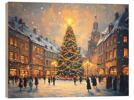 Trätavla Christmas tree on the Market Square - TAlex