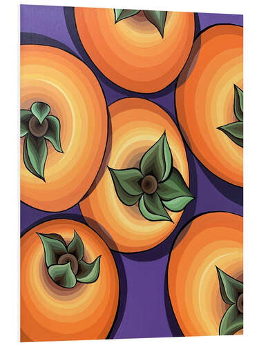 Tableau en PVC Orange Persimmon