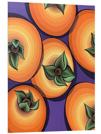 Tableau en PVC Orange Persimmon - Maria Tuzhilkina